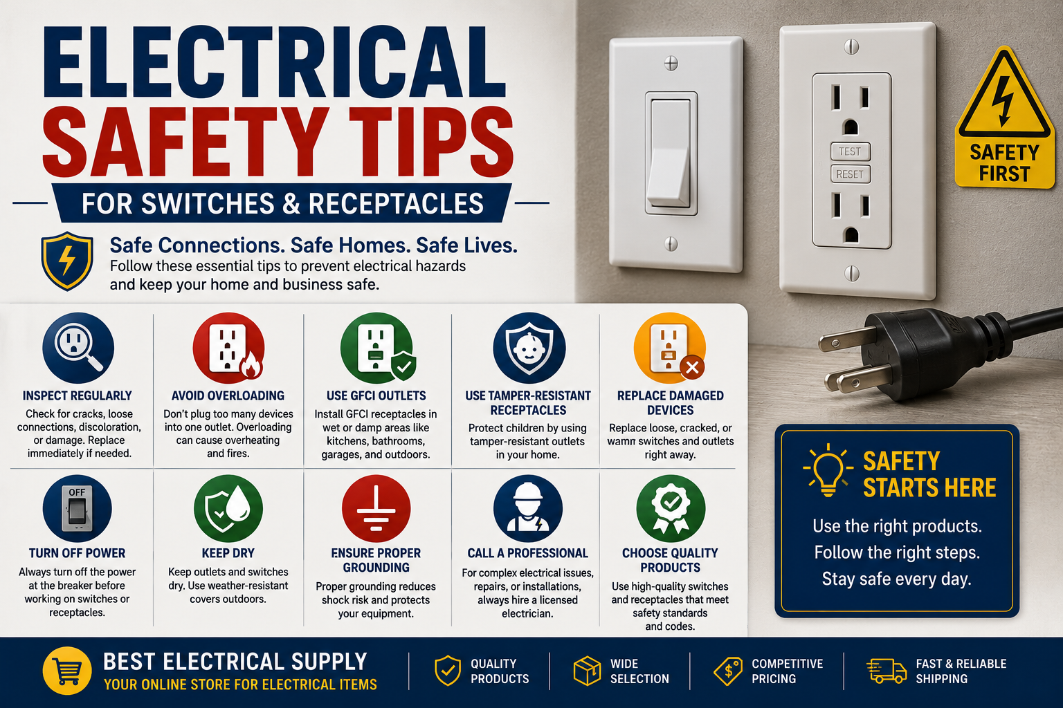 Electrical Safety Tips for Switches and Receptacles