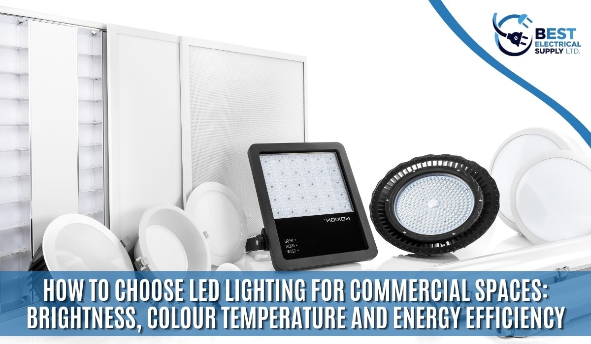 Commercial LED lighting products for offices, retail stores and industrial facilities in Edmonton, Alberta